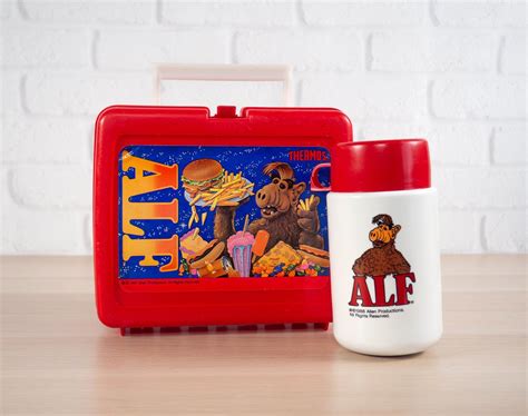 alf metal lunch box|1987 Alf Lunch Box and Thermos .